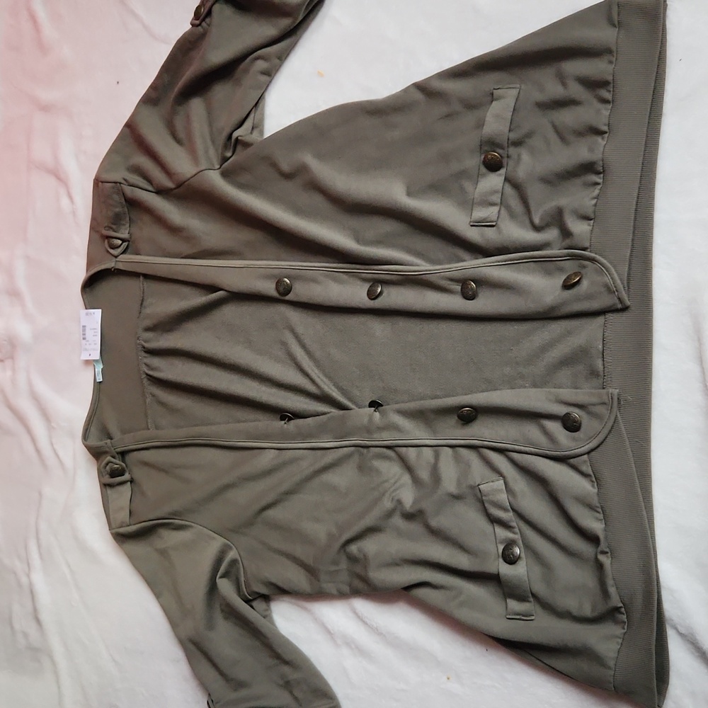 Maurice's, Olive Green, Forest Green,Open Caridgan Casual Workwear Cardigan
